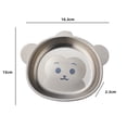 thumbnail image 6 of OIUR Children Meal Tray Cartoon Stainless Steel Dinner Plate Animal Shape Rust-Proof Shatter-Proof Dinnerware, 6 of 6