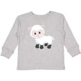 thumbnail image 3 of Inktastic Cute White Lamb Boys or Girls Long Sleeve Toddler T-Shirt, 3 of 5