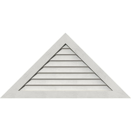 

72 W x 36 H Triangle Gable Vent (84 1/8 W x 42 H Frame Size) 12/12 Pitch: Primed Non-Functional Rough Sawn Western Red Cedar Gable Vent w/ Decorative Face Frame