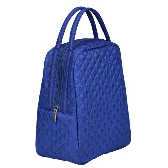 Bolsa Térmica para Almuerzo Jula Vance Grande de Tela Acolchada de Algodón Azul