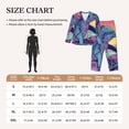 thumbnail image 4 of Yiaed Hip-Hop DJ Dolphin Print Pajamas Women's Long Sleeve Sleepwear Soft Button Down Loungewear Pjs Lounge Set Nightwear Womens Pajama Pants-Large, 4 of 7