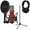 Red, variant on Rode Signature Series NT1 Cardioid Condenser Studio Microphone, Cobalt, Bundle with H&A Microphone Stand and TAPH100 Studio Monitor Headphones