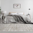 thumbnail image 4 of LUXE WEAVERS Rustic Textured White 9x12 Area Rug, Farmhouse Carpet, 4 of 9