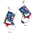 thumbnail image 3 of Balery The Map Of United States Pattern Christmas Stockings with Initials, 18" Large Knit Christmas Stocking,Xmas Stocking for Kids, Holiday and Family Stocking, 3 of 7