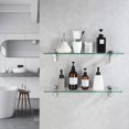 thumbnail image 2 of Estantería de cristal para baño KES BGS3201S60-2-P2, 60 cm, con soporte, 2 of 9