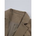 thumbnail image 4 of Womens Solid Color Casual Blazers Open Front Long Sleeve Work Office Jackets Blazer Coat, 4 of 5