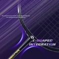 thumbnail image 6 of Composite Carbon Fiber Badminton Racket Enhanced Control & Speed, Solid Core Mid-od, Lightweight, 4U, G5, ≤28lbs, with Matching Bag, Great for Beginner Novice Training, Sports Gift Ideas, 6 of 9