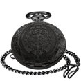 thumbnail image 3 of Reloj de bolsillo Realpoo 46 mm negro con flores y cuarzo, 3 of 9