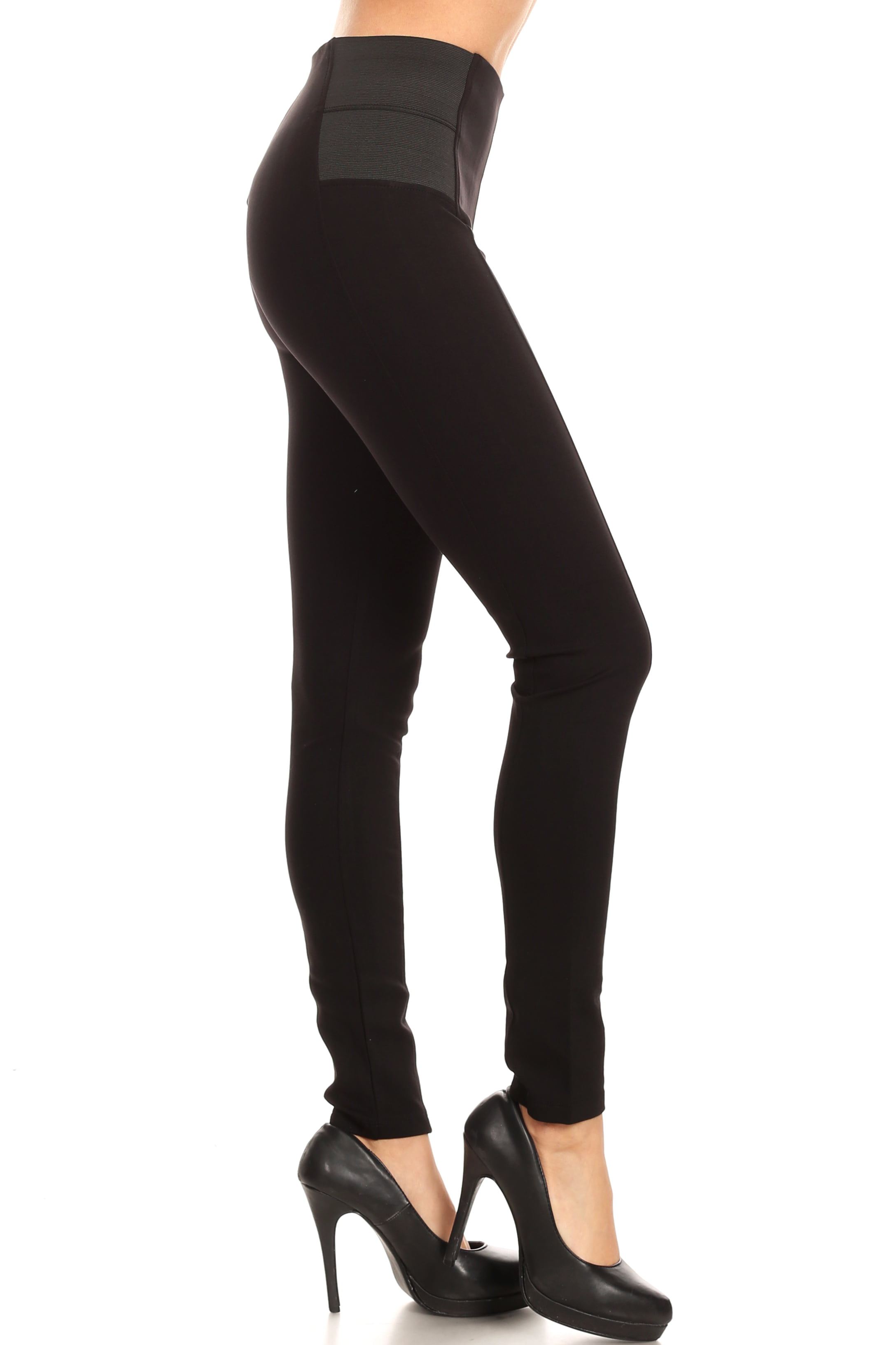 2ND DATE - Women's Premium High Waisted Stretch Pull On Ponte Pants ...