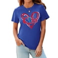 thumbnail image 2 of Camiseta de béisbol Talovee para mujer Game Day, azul, talla XL, 2 of 4