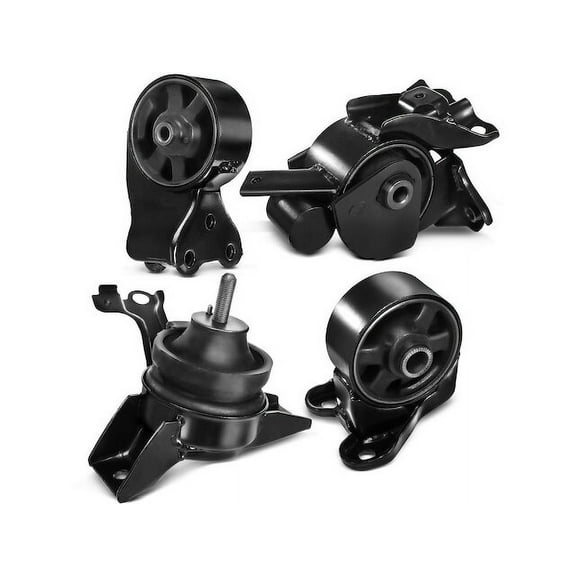 Engine Mount and Transmission Mount Kit 4 - Compatible with 2001 - 2006 Hyundai Elantra 2.0L 4-Cylinder 2002 2003 2004 2005