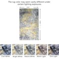 thumbnail image 2 of JV Home Area Rug Elegance Yellow Grey 2'x3'3" Washable Carpet Anti Slip, 2 of 6