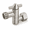 Brushed Nickel, variant on PLERISE Shower Head Elbow Adapter, 360° Adjustable Swivel Metal Shower Arm Connector, Chrome, G1/2 Standard Thread
