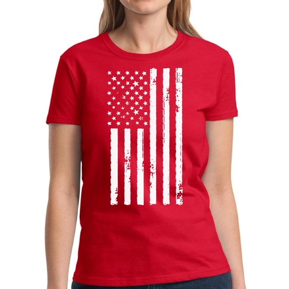 4th of July Shirts for Women - Graphic American Flag USA Tee S M L XL 2XL 3XL
