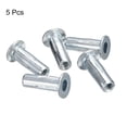 thumbnail image 3 of Unique Bargains 1/4-20 Multi Grip Rivet Nuts, 5pcs Flat Head Threaded Insert Nut Carbon Steel Plus Nuts, 3 of 5