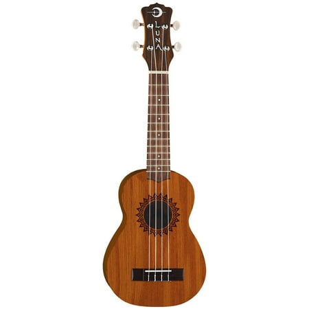 Luna Vintage Mahogany Soprano Ukulele, Natural