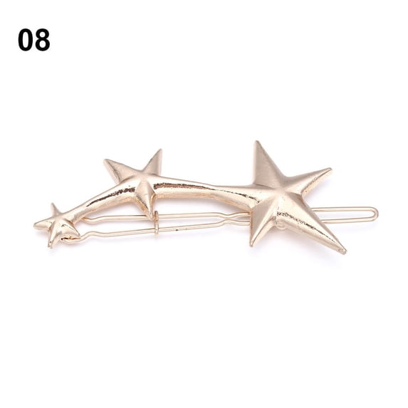 Beautiful Headwear Shiny Women Hairgrip Metal Hair Pin Snap Barrette Girls Hair Clips 8