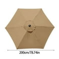 thumbnail image 3 of Spacious Heavy Duty 6 Rib Aluminum Frame Outdoor Patios Beach Umbrella 2Meter Windproof Rainproof UPF50+ Sun Protective, 3 of 8