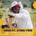 thumbnail image 3 of Beekeeping Gloves Canvas Protective Bee Keeping Supplies Equipment with Vented Long Sleeves for the Beekeeper 1 Pair, 3 of 8