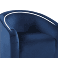 thumbnail image 5 of Yaheetech Velvet Upholstered Accent Chair Armchair for Livingroom, Navy Blue, 5 of 14