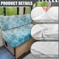 thumbnail image 6 of XYZCANDO Ocean Waves RV Dinette Cushion Covers Universal Camper Accessories Washable Bench Seat Cover Stretchable Furniture Covers for Sofa and Loveseat Washable Travel Trailer Accessories Blue, 6 of 7