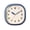 Blue, variant on Cream-Style Wall Clock Silent Operation No Drilling Required Battery Powered