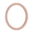 thumbnail image 2 of 0.39 Carat Diamond Eternity Wedding Band in 10K Rose Gold (Ring Size 9) - IGI Certified, 2 of 7