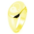 thumbnail image 1 of Sterling Silver Yin Yang Heart Engraved Oval Flat Top Polished Ring, 1 of 1