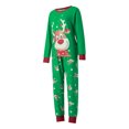 thumbnail image 4 of Arvbitana Christmas Family Matching Pajamas Set Long Sleeve Elk Print Tops Trousers Suit / Romper / Dog Wear Autumn Winter New Year Homewear Outfit for Adult Kid Baby Pet, 4 of 10