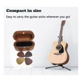 thumbnail image 4 of Guitar Pick Holder Set With 4 Wooden Pick Natural Keepsake Wood Guitar Pick Display Case Mini Guitar Storage Box, 4 of 5