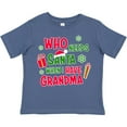 thumbnail image 3 of Inktastic Who Needs Santa when I Have Grandma Boys or Girls Toddler T-Shirt, 3 of 5