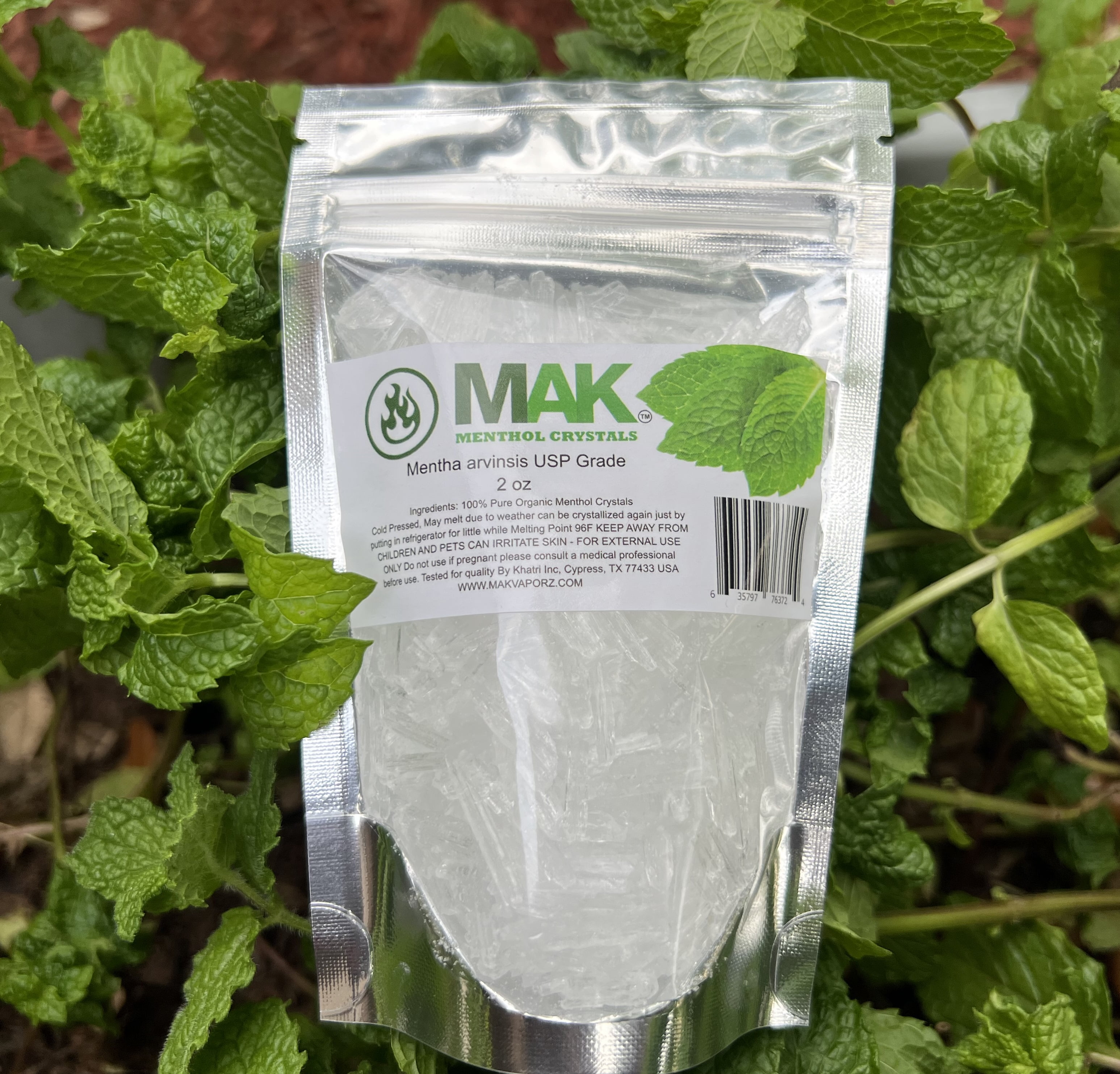 Menthol Crystals 100% PURE ORGANIC Natural Wholesale 1 oz - 25 lb Food Grade (2 oz)