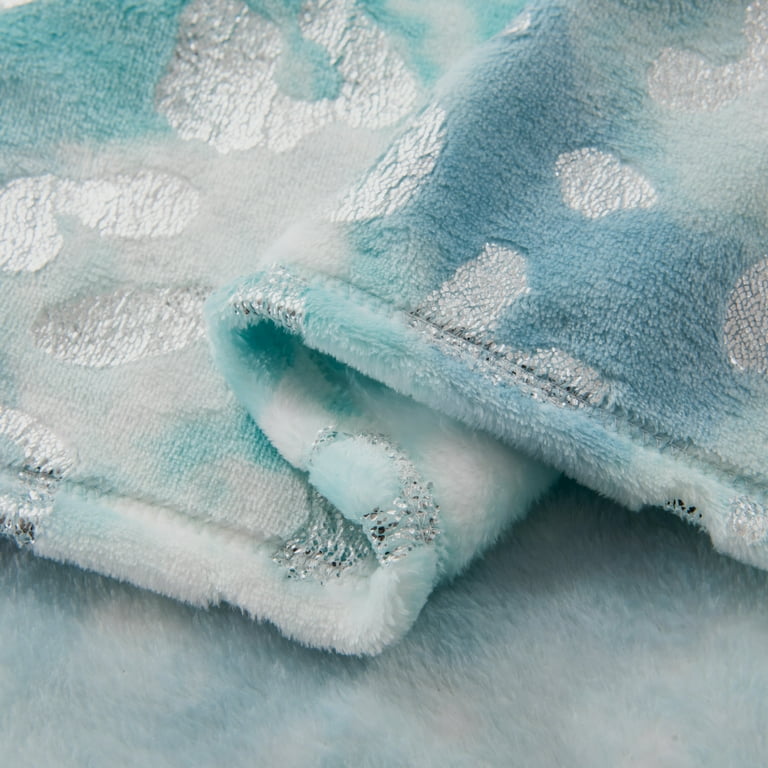 Your Zone Silver Foil Cheetah Velvet Plush Blanket 72 x 90 Walmart