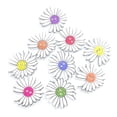 thumbnail image 4 of Zhaomeidaxi 100Pcs Wooden Buttons Colorful Flowers 2 Holes Buttons Sweater Buckles Sewing Craft Scrapbooking DIY Buttons (Random Color), 4 of 5