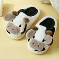 thumbnail image 5 of Girls Slippers Kids Shoes Slippers Cartoon Cow Indoor Outdoor Winter Footwear for Boys and Girls, 5 of 9