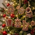thumbnail image 6 of 6PCS Christmas Diamond Art Kits for Adults, Crafts Hanging Ornaments for Christmas Tree, Xmas Tree Decoration Diamond Art Christmas Ornaments & Pearl Art Ornaments, 6 of 7