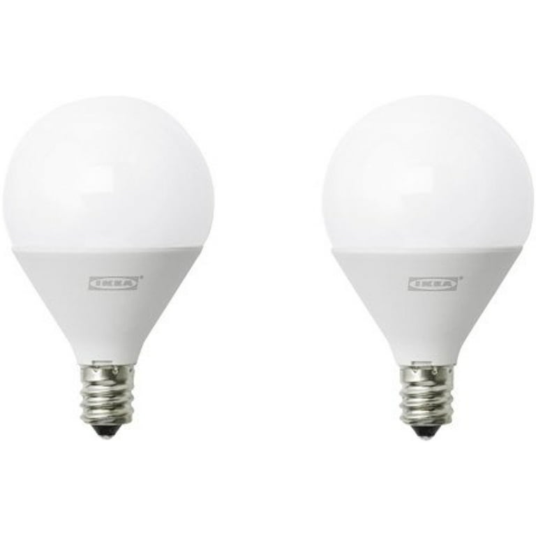 krant in plaats daarvan Proberen Ikea 4 pack of LED bulb E12 200 lumen, globe opal 228.11145.1822 -  Walmart.com