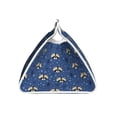 thumbnail image 3 of Lsque Raccoon blue point Printed Long Tissue Box Cover Holder, Facial Paper Organizer Dispenser,Triangle with Bottom Belt, PVC Leather Decorative Organizer, 3 of 9