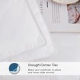 thumbnail image 2 of BednLinens 3 Piece Reversible White Down Alternative Comforter Set Twin, 2 of 6