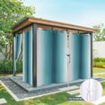 thumbnail image 6 of Outdoor Curtains for Patio Waterproof, Turquoise Grey Ombre Outdoor Privacy Panels Grommet, Farmhouse Gradient Minimalist Blackout Outside Curtains for Porch/Cabana/Pergola/Gazebo 54"x95", 1 Panel, 6 of 8