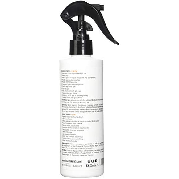 Kashmir Keratin le Masque Sans Rinçage 12 en 1 Traitement Capillaire 8 Fl Oz. Nouvelle Présentation/nouvelle Formule