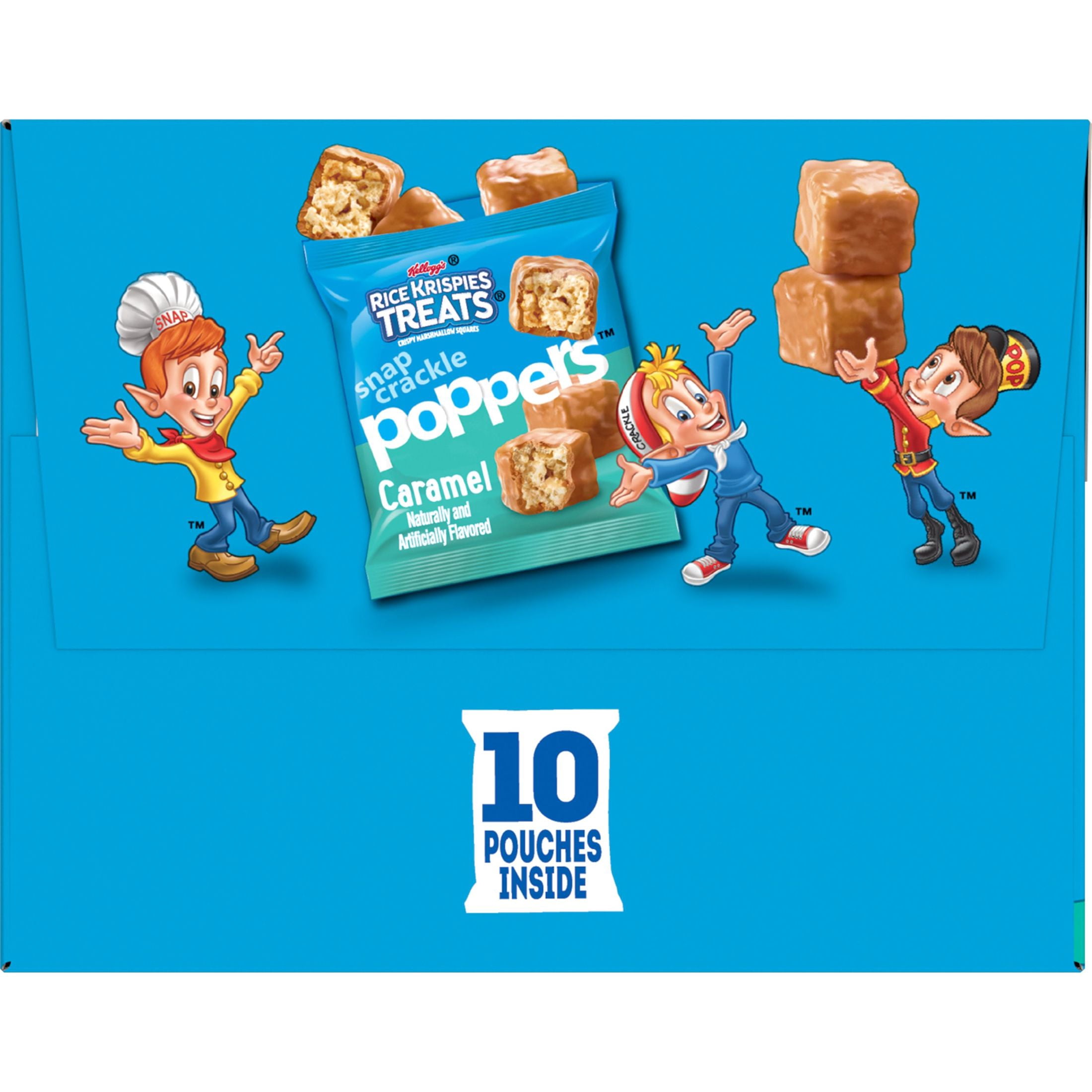 Rice Krispies Treats Poppers Caramel Chewy Crispy Marshmallow Squares, 10 oz, 10 Count