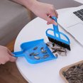 thumbnail image 3 of Desktop Sweeper Dustpan Set, Miniature Design Hand Broom Dustpan Set Ergonomic Comfortable Grip Desktop Brush Dustpan Kit for Both Home and Office Use, 3 of 7