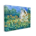 thumbnail image 3 of Tall Sunflowers Country Barn Landscape Painting Gallery Wrapped Canvas Print Wall Art, 3 of 7