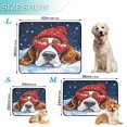 thumbnail image 3 of Qxltty Snow Basset Hound Cat litter Pads Pet Set of 2 Diaper Mats Center Anti-leakage Layer Absorbent Soft and Comfortable, 3 of 7