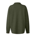 thumbnail image 5 of WTOBBY Women's Fashionable Solid Color Diamond Pocket Light Casual Jacket, Stylish and Lightweight Jacket with Unique Pocket Design for Everyday Wear,Army Green L, 5 of 6