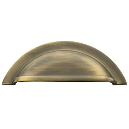 Baldwin 4424050 4 in. Satin Brass & Black Center to Center Cup Pull ...