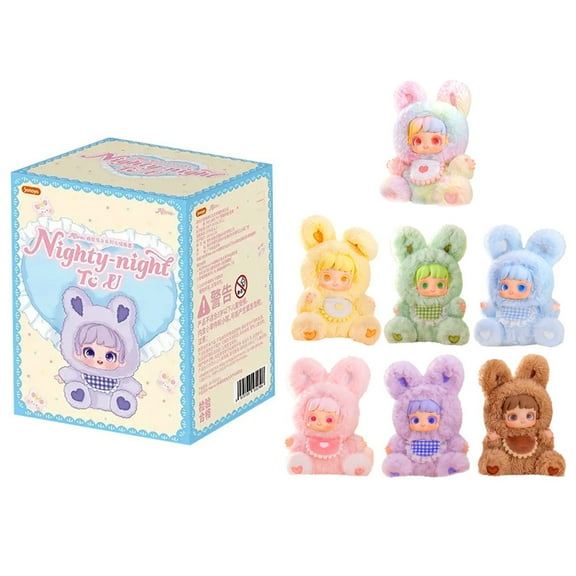 Cute Soft Toy Keychain - Random Blind Box Stuffed Animal Hanging Ornament, Collectible for All Ages