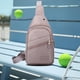 thumbnail image 2 of Bolso bandolera de viaje moderno para hombre y mujer, de gran capacidad, de tela impermeable, práctico bolso frontal de nailon., 2 of 8