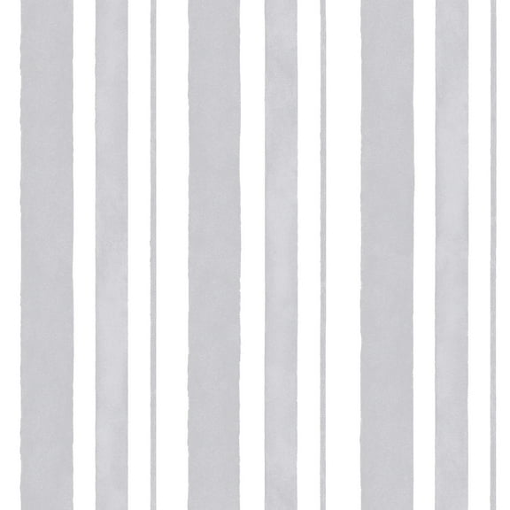 Rachel Ashwell Watercolour Stripe Grey Wallpaper